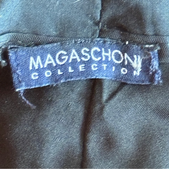 Magaschoni Women’s Wool High-Waisted Straight Leg Trouser Pant - Picture 4 of 5